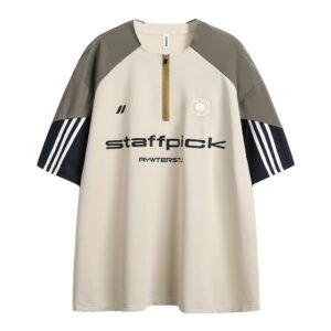 Fashion Three Colors Patchwork Stripes Men