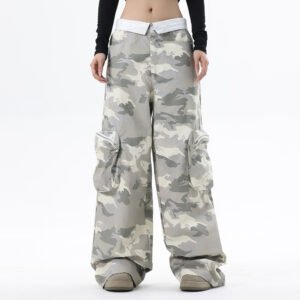Fashion Camouflage Zipper Overalls Men