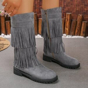 New Womens Low Heeled Casual Boots